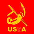 USSA Men's Fine Jersey Short Sleeve T Shirt Red