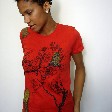 Owl Woman's -Sustainable Organic Cotton Scarlet